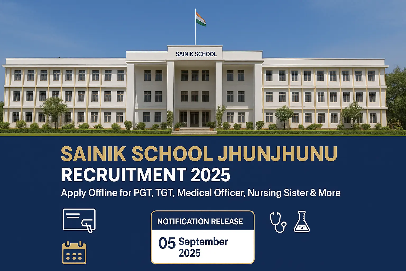 Sainik School Jhunjhunu Vacancy 2025
